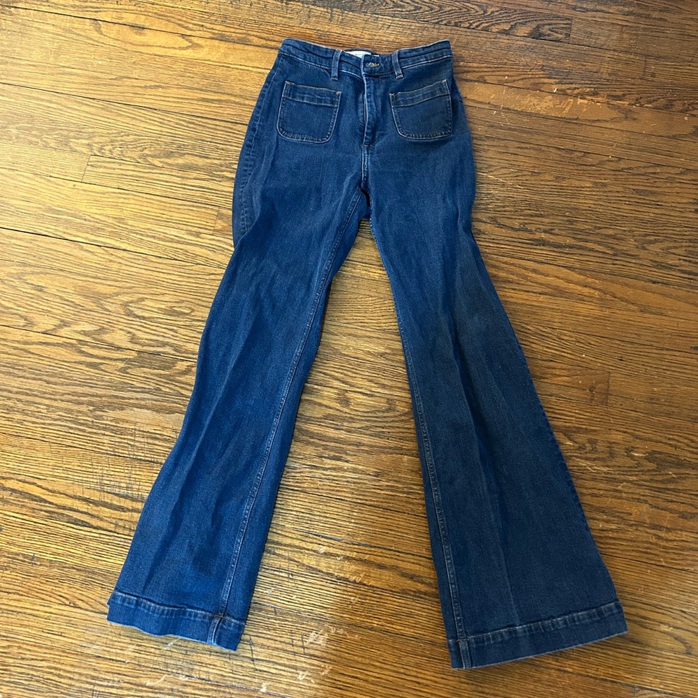 Women's Blue Flared Jeans